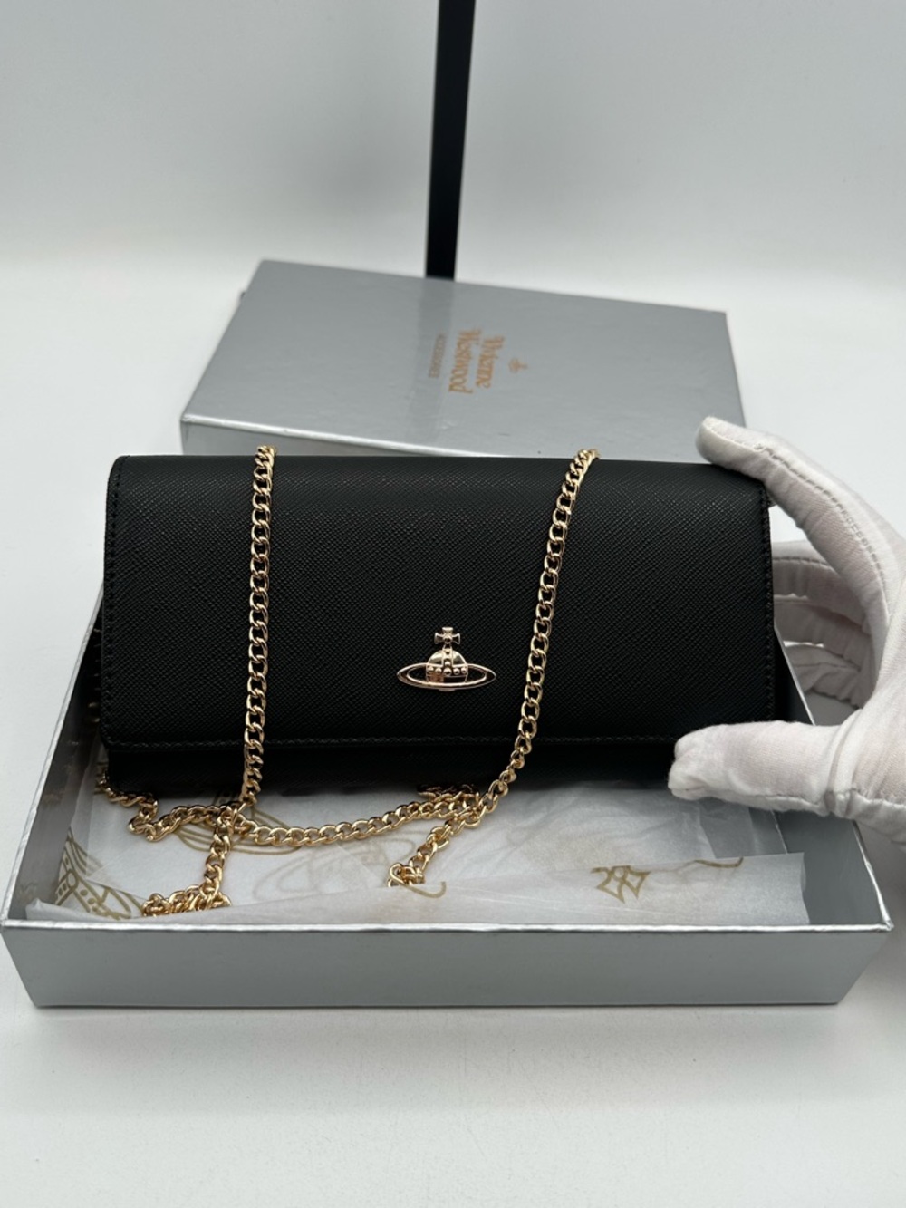 Vivienne Westwood Purse Chain Flap Wallet